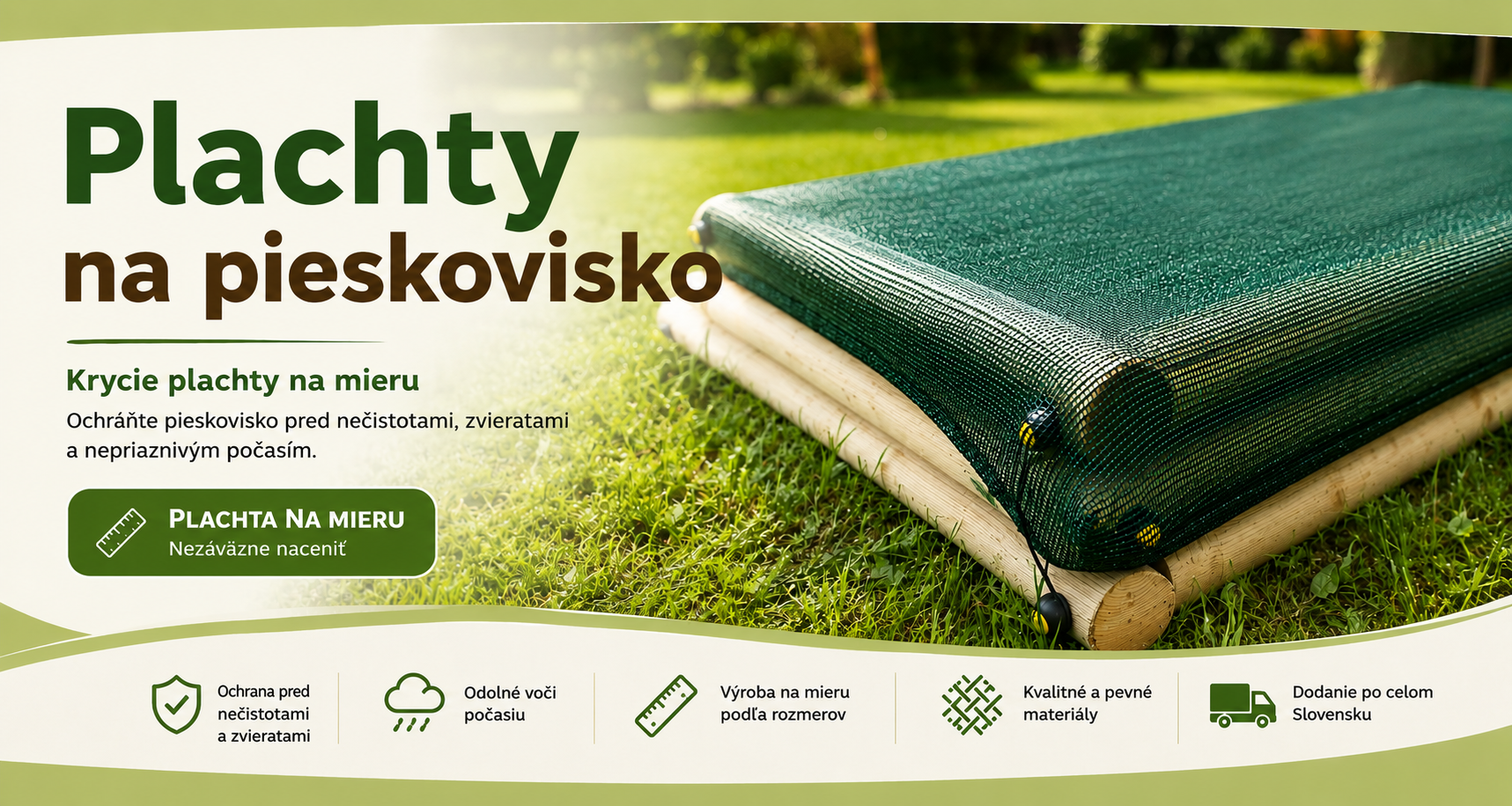 Plachty na pieskoviská